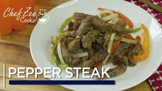 Pepper Steak Recipe  Carne Guisada  Made To Order  Chef Zee Cooks [upl. by Columbine504]