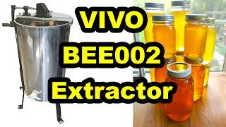 VIVO BEE002 Stainless Steel 2 Frame Honey Extractor  Product Review 4 Stars [upl. by Zacharia]