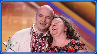 Blind couple Denise amp Stefan give BREATHTAKING Sound of Music performance  Auditions  BGT 2024 [upl. by Herrick]