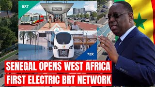 Senegal Unveils Sub Saharan Africa’s First All Electric BRT Network brt dakar senegal [upl. by Nosnorb]