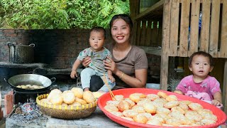 How to make beanfilled sticky rice cakes sold at the market bathe the baby gather around the baby [upl. by Autry]