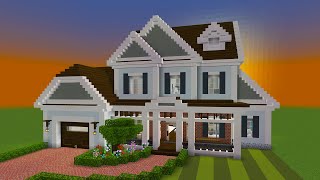 Minecraft How to Build a Suburban House 10  PART 1 [upl. by Chuch]