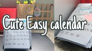 Cute easy Calendar  ✨DIY Easy Callendar making  ⭐Ishra bathool [upl. by Bogusz]