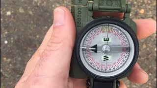 THIS is how to use a Compass Lensatic Compass for beginners [upl. by Marciano]