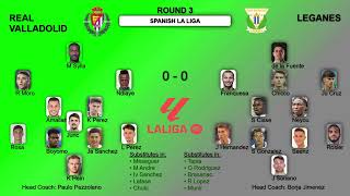 Spanish La Liga Games Formations and Statistics Round 3 [upl. by Sofko]