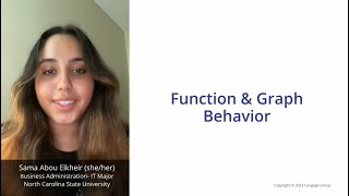 Function and Graph Behavior  Cengage Math Clips [upl. by Iphigeniah384]