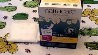 Natracare Natural Pads Super Ultra Plus  chlorine freeplastic free [upl. by Latreece]