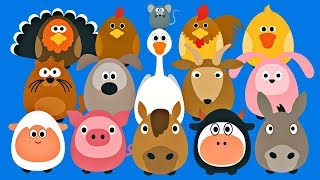 Learning Farm Animals for Kids  Fun Teaching Animals Video for Toddlers  Stacking Tsum Tsum Style [upl. by Remsen]