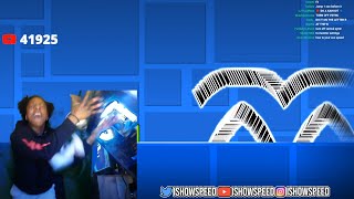 iShowSpeed BREAKS PC Playing Geometry Dash 😂 [upl. by Winifred]