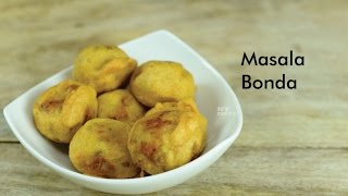 Masala Bonda How to make Aloo Bonda or Potato Bonda recipe Trycurry [upl. by Imiaj364]