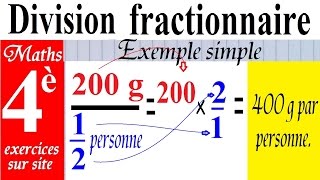 Maths  Fraction division  multiplication par inverse [upl. by Seavir680]