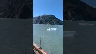 Sailing past glacier in Glacier Bay National Park sailboating boatlife alaska sailboating [upl. by Deirdre]