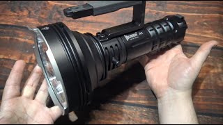 Wuben A1 20000 Lumens Flashlight Kit Review Super Thrower [upl. by Hsemin822]