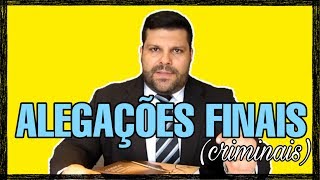 🔴 Alegações Finais ou Memoriais de defesa [upl. by Bradney]