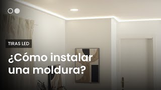 ¿Cómo instalar una moldura  efectoLED [upl. by Eliam]