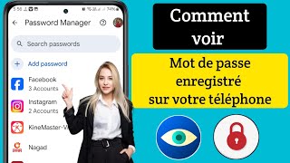 Comment afficher les mots de passe enregistrés sur votre mobile  Comment connaître tous les mots [upl. by Sirmons]