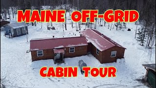 Connected Amish Cabin Off Grid Tour  Shed to Cabin  OffGrid in Maine [upl. by Allebram787]