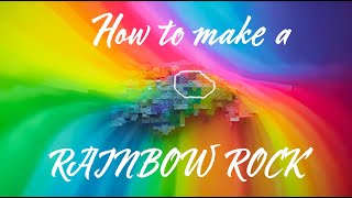 How to make a Rainbow Rock with Perler beads [upl. by Elleinnod]