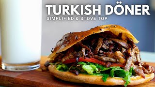 Turkish Doner Kebab You Can Actually Make at Home even on Stovetop [upl. by Jamison971]