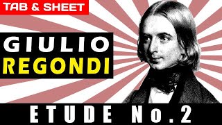 TABSheet Etude No 2 by Giulio Regondi PDF  Guitar Pro  MIDI [upl. by Retlaw]