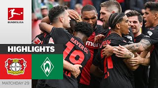 Wirtz Hattrick amp Bundesliga Champions 2024  Bayer 04 Leverkusen  SV Werder Bremen 50  Highlights [upl. by Sixele]