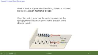 Damped Harmonic Motion and Resonance [upl. by Eeluj]