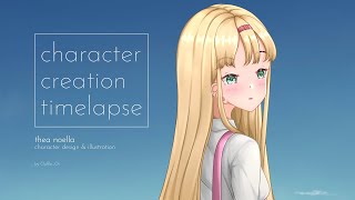 The Noella Character Design amp Illustration  Timelapse [upl. by Ellehcam]