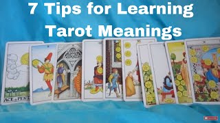 7 Tarot Tips for Learning Tarot Card Meanings [upl. by Noreen]