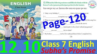 class 7 english chapter 1210 page 120 2024  english class 7 page 120 lesson 1210 [upl. by Rosio]