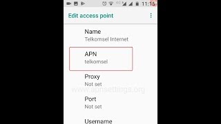 Cara Setting APN Telkomsel 4G LTE di Android [upl. by Ramyaj]