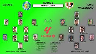 Spanish La Liga Games Formations and Statistics Round 2 [upl. by Gittle143]