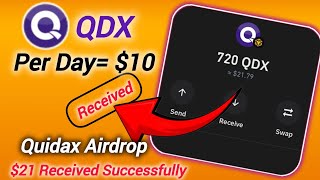 Quidax Airdrop  Reffer Your Friends and Earn QDX Tokens Free 😱 [upl. by Dnomhcir17]