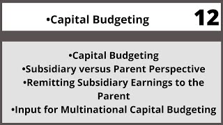 Subsidiary versus Parent Perspective MGT480 LECTURE 12 [upl. by Adnerb]