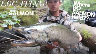 HOW To Locate Salmon In Rivers  The Secret To Salmon Fishing [upl. by Adekahs]