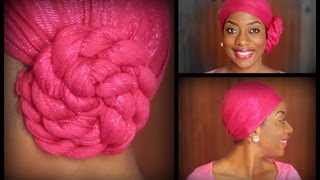 SISI YEMMIE ～ HEAD WRAP  HEAD SCARF TUTORIAL [upl. by Yorztif963]