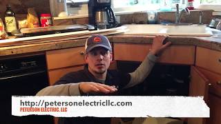 Installation Of 240 Volt Toe Kick Heater In Kitchen [upl. by Enomyar]