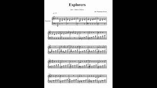 Explorers Muse Piano Arrangement Nazareno Aversa Sheet Music Version [upl. by Dugas]