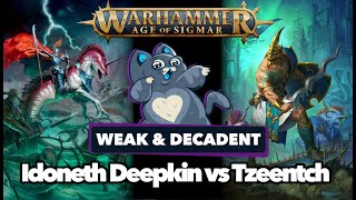 Idoneth Deepkin vs Disciples of Tzeentch  Age of Sigmar Battle Report [upl. by Nnylaf]