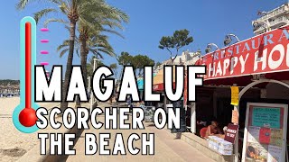 MAGALUF BEACH BURNING Mallorca August 2024 [upl. by Ynnaj501]