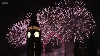 Big Ben Chimes New Year Fireworks 2024 [upl. by Case]