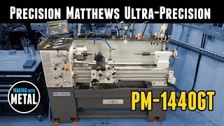 Precision Matthews PM1440GT Lathe InDepth Walkthrough and Demo [upl. by Ader613]