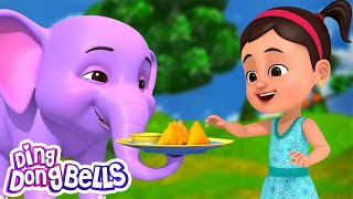 Aha Samosa Bada Mazedar  अहा समोसा बड़ा मज़ेदार  Kids Rhyme in Hindi  Ding Dong Bells [upl. by Erna]