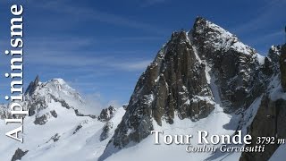 Alpinisme  Tour Ronde  Couloir Gervasutti [upl. by Saltzman]