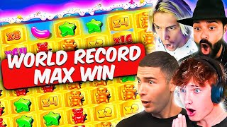 Sugar Rush Max Win Top 5 World Record Wins XQC Roshtein AyeZee  The Boys Donde Kazlic [upl. by Terza]