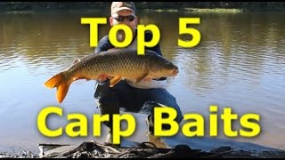 5 Best Carp Baits  How to catch carp with 5 different baits [upl. by Nadbus]