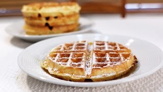 How to Make Classic Restaurant Style Belgian Waffles [upl. by Nednarb]