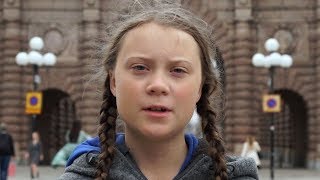 Greta Thunberg la niña sueca que inspira protestas contra el cambio climático en todo el mundo [upl. by Albie]