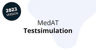 MedAT Live Testsimulation 2023 [upl. by Toile]