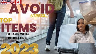 🇬🇧🇺🇸🇨🇦PACK THESE THINGS WHILE RELOCATING ABROAD IN 2023AVOID STRESS AND PACK SMARTLY [upl. by Bollinger]