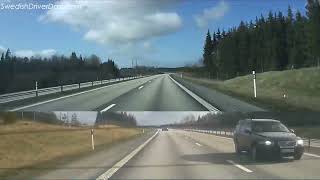 Ulricehamn to Borås Road Hyperlapse [upl. by Darda]